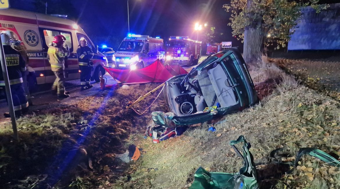 Tragiczny wypadek na drodze numer 91 w Lignowach Szlacheckich. Zginął kierowca skutera!