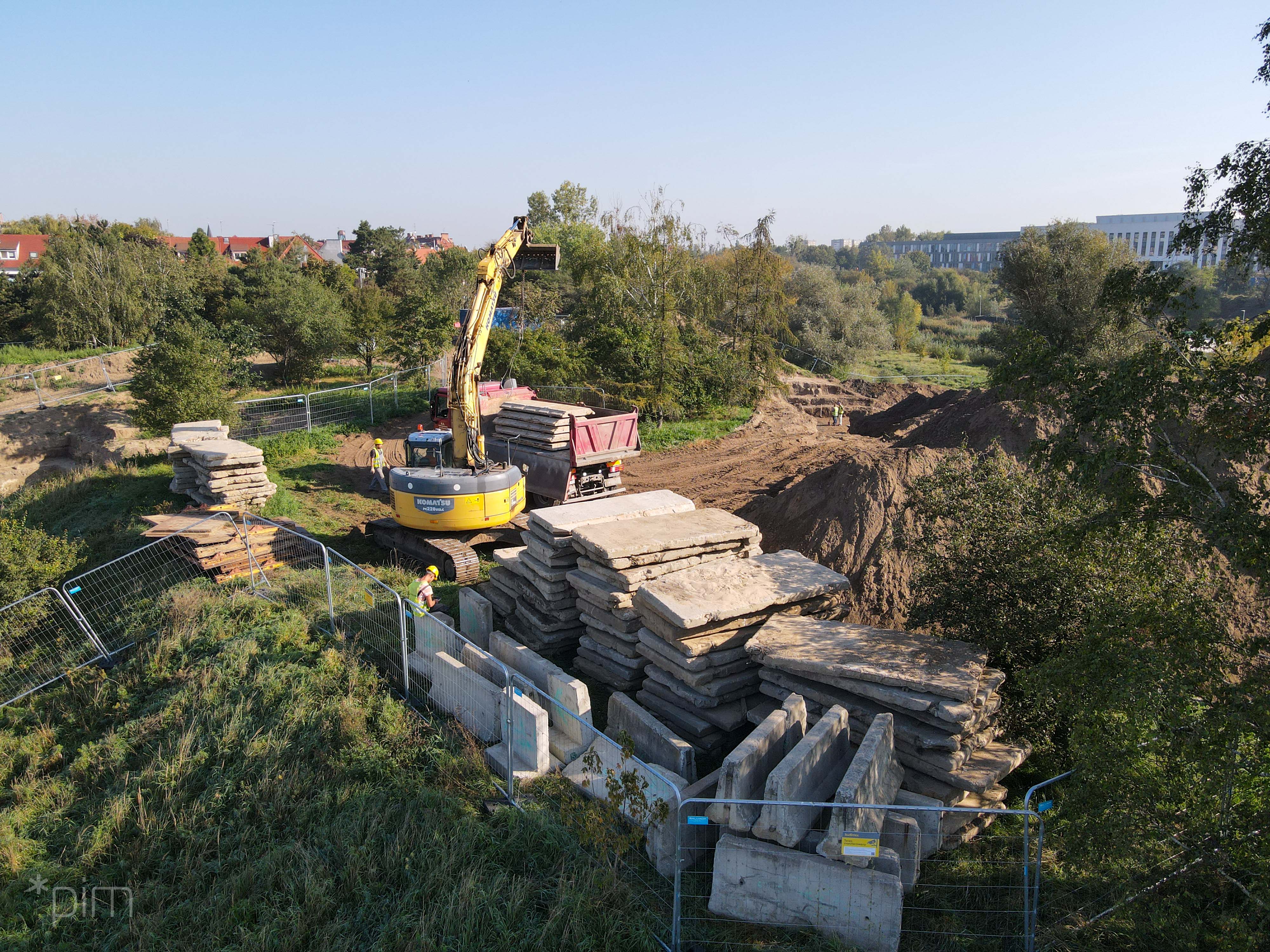 Odkrycia archeologów w rejonie budowy mostów Berdychowskich