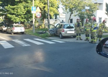 Zderzenie pojazdów na skrzyżowaniu ul. Kasprzaka i Winklera